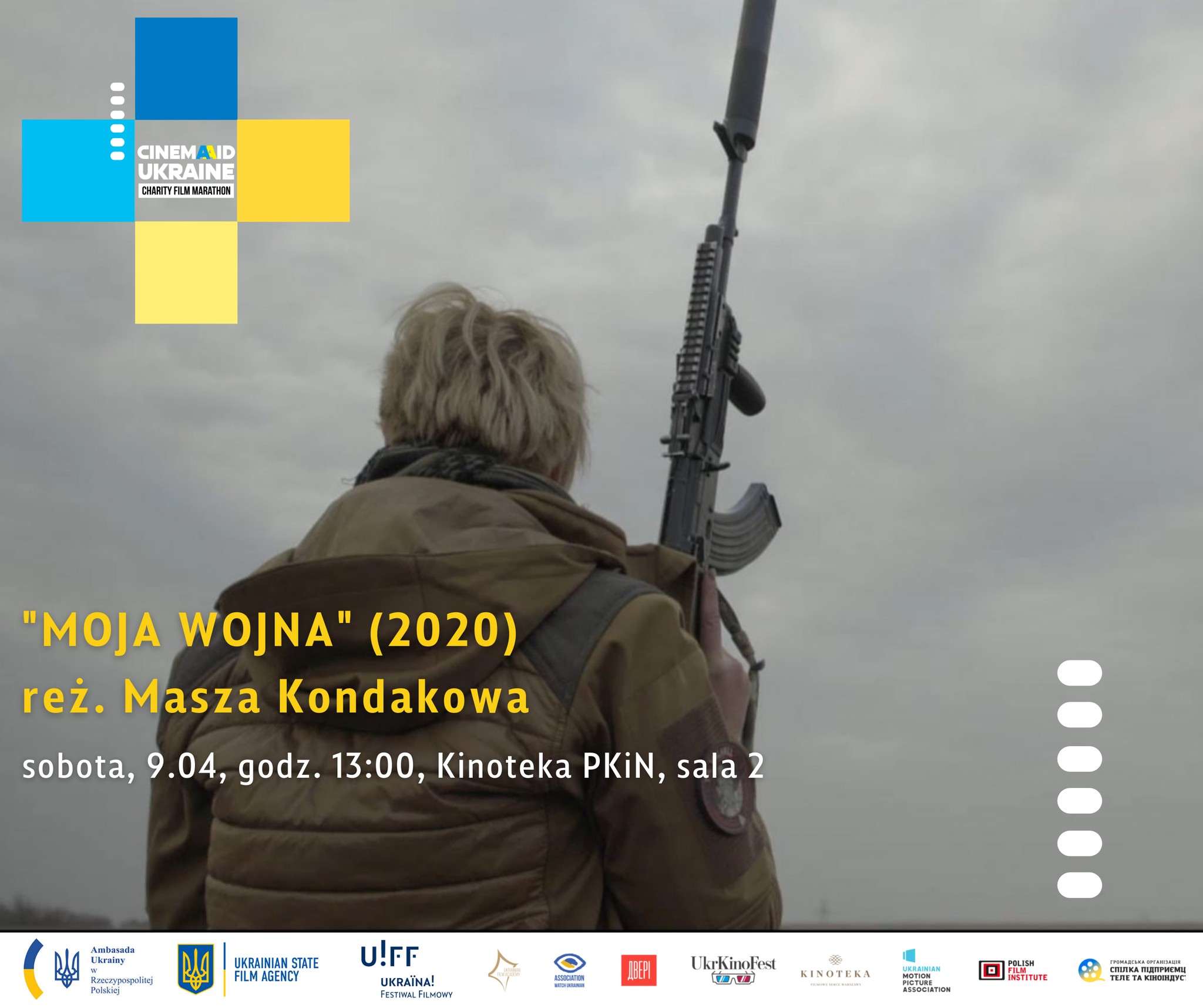 CinemAid Ukraine Charity Film Marathon: запрошуємо на покази у Варшаві 9 та 10 квітня 2022 року