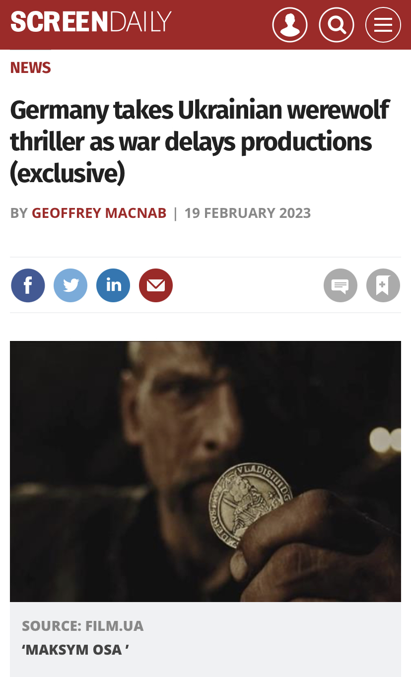 FILM.UA Distribution продав трилер Мирослава Латика «Максим Оса та золото Песиголовця» німецькій компанії Alamode